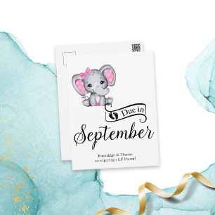 Verschuldigd in september Little Peanut Baby Girl Briefkaart
