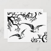 Verschuldigd object in volo tra i rami briefkaart (Voorkant / Achterkant)