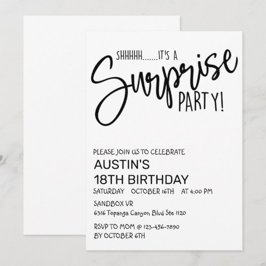 VERSCHULDIGDE PARTIJ, GROTE DAG, ALLE LEEFTIJDEN,  (Voorkant / Achterkant)