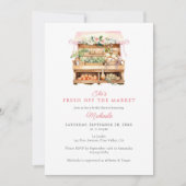 Verse Aankoekels Watercolor Bruidsdouche Kaart (Voorkant)