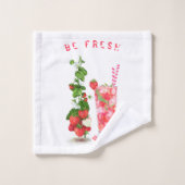 Verse Aardbei Drink Badhanddoeken - Aangepaste tek Bad Handdoek (Wasdoekje)