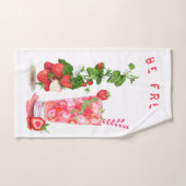 Verse Aardbei Drink Badhanddoeken - Aangepaste tek Bad Handdoek (Handdoek)