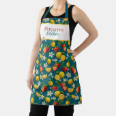 Verse aardbei en citroen patroon schort (Insitu)