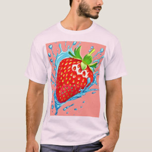 verse aardbei-scheur t-shirt