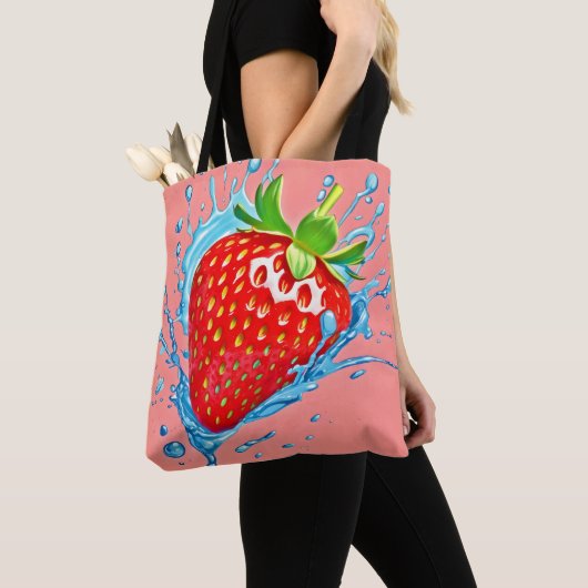 verse aardbei-scheur tote bag (Dichtbij)