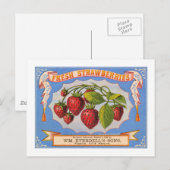 Verse aardbeien briefkaart (Voorkant / Achterkant)