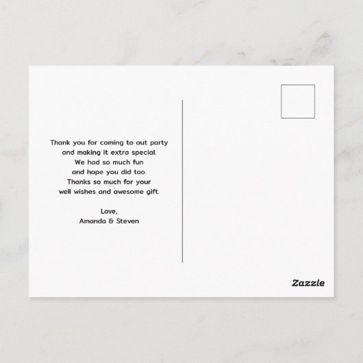 Verse aardbeien in een rieten mand dank u briefkaart (Achterkant)