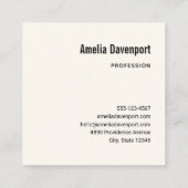 Verse aardbeien in een rieten mand vierkante visitekaartje (Achterkant)