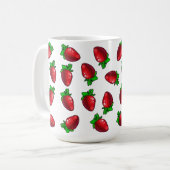 Verse aardbeien koffiemok (Voorkant links)