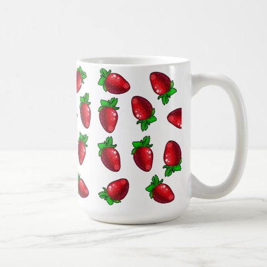 Verse aardbeien koffiemok (Rechts)