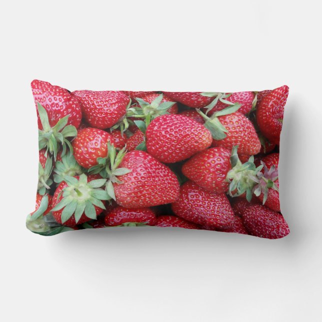 verse aardbeien kussen (Voorkant)