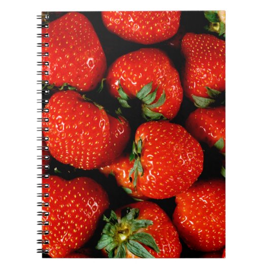 Verse aardbeien notitieboek (Voorkant)