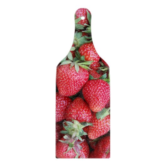 verse aardbeien snijplank (Voorkant)