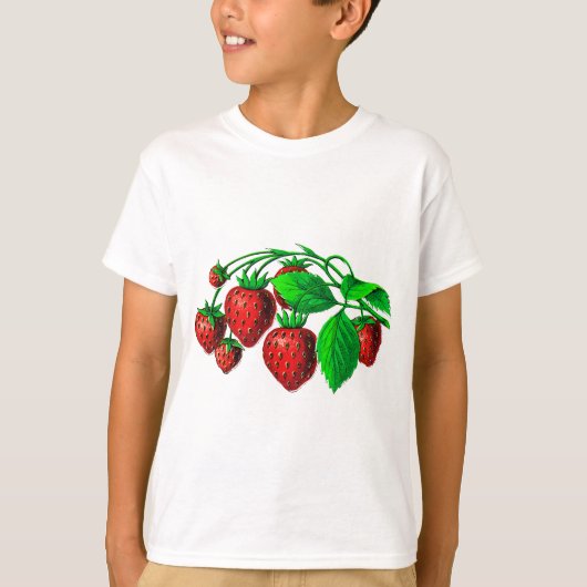 Verse aardbeien t-shirt (Voorkant)