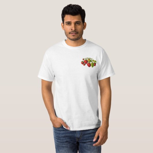 Verse aardbeien t-shirt (Voorkant volledig)