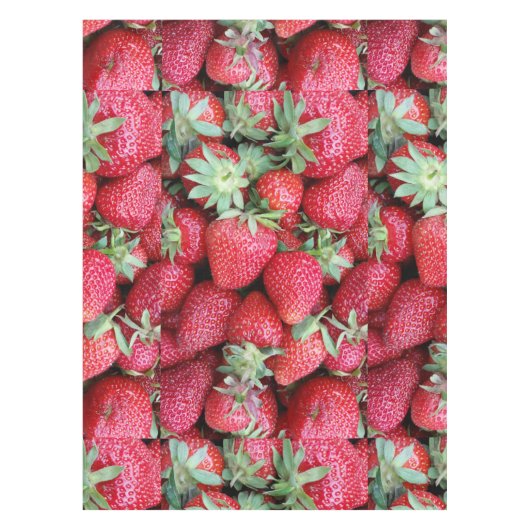 verse aardbeien tafelkleed (Voorkant)