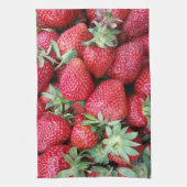 verse aardbeien theedoek (Verticaal)
