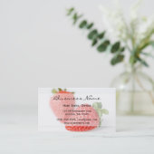 Verse aardbeien visitekaartje (Staand voorkant)