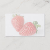 Verse aardbeien visitekaartje (Achterkant)