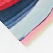 verse aardbeienschaal fleece deken (Hoek)