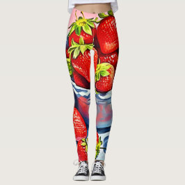 verse aardbeienschaal leggings