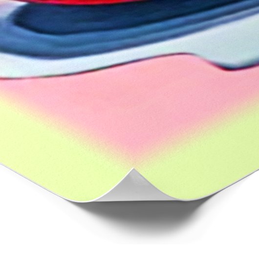 verse aardbeienschaal poster (Hoek)