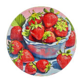 verse aardbeienschaal snijplank (Voorkant)