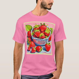verse aardbeienschaal t-shirt