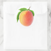 Verse abrikozen ronde sticker (Tas)