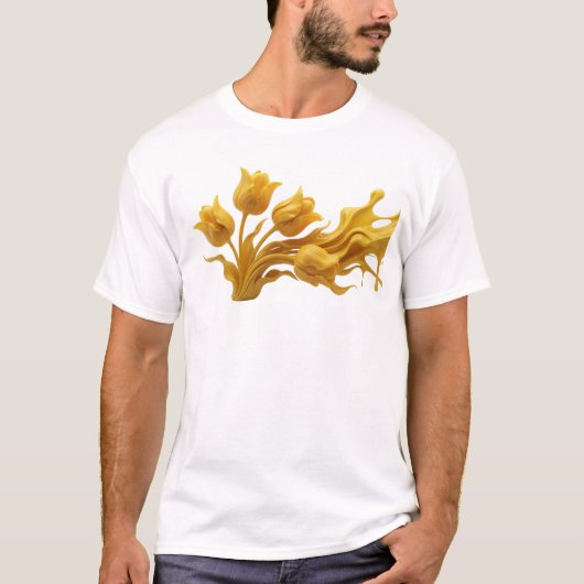 Verse ABSTRACT BLOEM Grafisch T-shirtontwerp T-shirt (Voorkant)