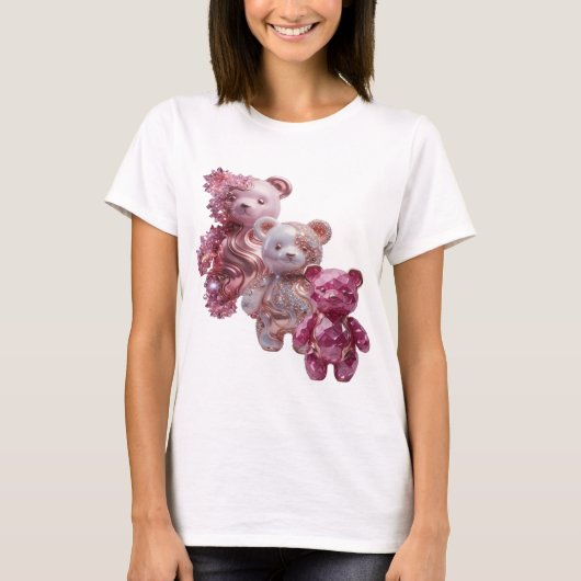 Verse abstracte kunst Abstracte kunst Zilveren ont T-shirt (Voorkant)