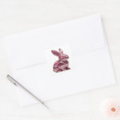 Verse Abstracte Zilveren Sticker (Envelop)