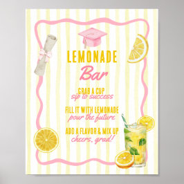 Verse Afgestudeerd Afstudeerfeest Limonade Bar Poster