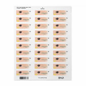 Verse Afgestudeerd citroen Retouradreslabels Etiket (Full Sheet)