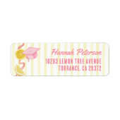 Verse Afgestudeerde Limonade Afstudeerfeest Adres Etiket (Voorkant)