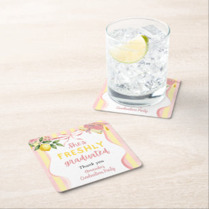 Verse Afgestudeerde Limonade Citroen Afstudeerfees Kartonnen Onderzetters