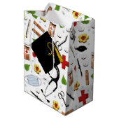 Verse Afstuderen Gemiddelde Gift Bag Medium Cadeauzakje (Achterkant Gekanteld)