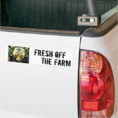Verse afvoer van het Boerderij - Trekkerstuurwiel Bumpersticker (Op Truck)