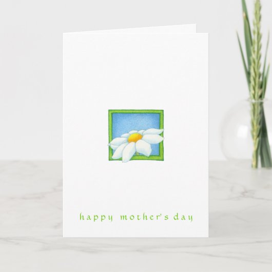 Verse als Daisy-Moederdag Kaart (Voorkant)
