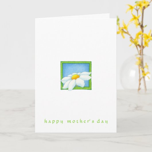 Verse als Daisy-Moederdag Kaart (Gele Bloem)