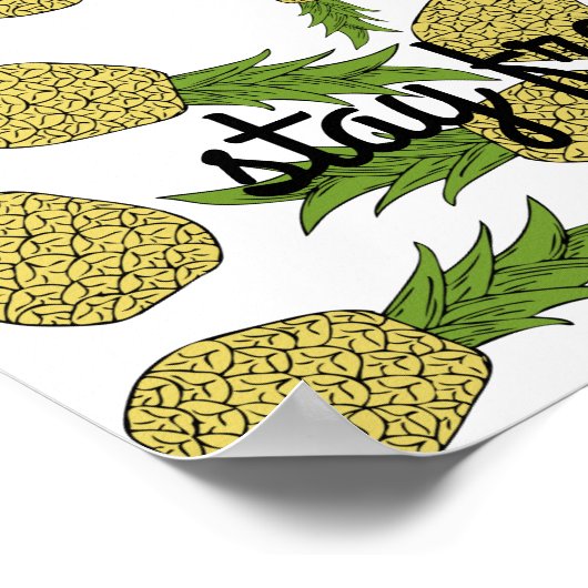 Verse anananas poster (Hoek)