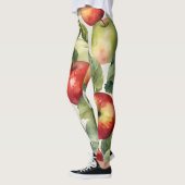 Verse appel aquarel ontwerp leggings (Links)