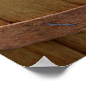 Verse appelen in mandje op de boerenmarkt poster (Hoek)