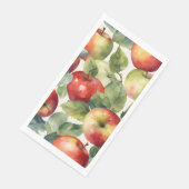 Verse appels aquarel ontwerp servet (Hoek)