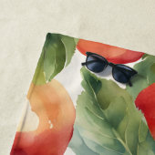 Verse appels aquarel ontwerp strandlaken (In situ)