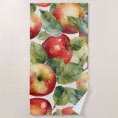 Verse appels aquarel ontwerp strandlaken (Voorkant)