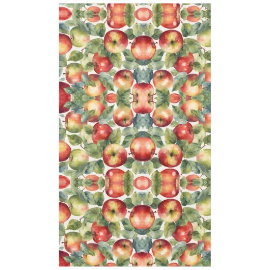 Verse appels aquarel ontwerp tafelkleed (Voorkant)