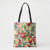 Verse appels aquarel ontwerp tote bag (Voorkant)