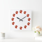 Verse appels en tomaten wandklok (Huis)