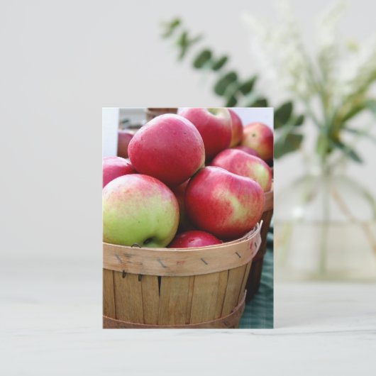 Verse appels in mandje Dinner Party Response Kaart (Staand voorkant)